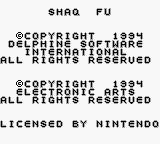 Shaq Fu (USA) Title Screen